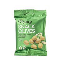 Olymp zelené olivy bez kôstok so zázvorom a bylinkami