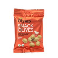 Olymp zelené olivy bez pecky s chilli papričkou a bylinkami