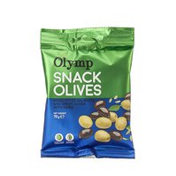 Olymp Mix Kalamata černé a zelené olivy bez pecky s bylinkami