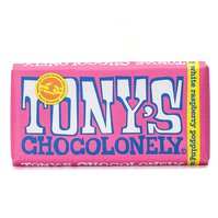 Tony's Chocolonely Biela čokoláda  s malinami a praskajúcim cukrom