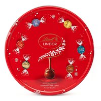 Lindt Lindor dárková plechová dóza s pralinkami