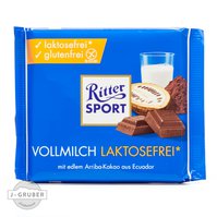 Ritter Sport Mliečna čokoláda bez laktózy