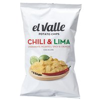 El Valle Zemiakové chipsy chilli a limeta velké
