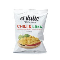 El Valle Zemiakové chipsy chilli a limeta