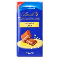 Lindt Maître mléčná čokoláda Crisp