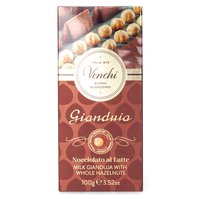 Venchi čokoláda mléčná Gianduia s lískovými ořechy