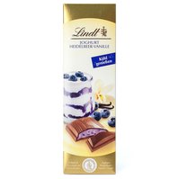 Lindt mléčná čokoláda Jogurt-borůvky-vanilka