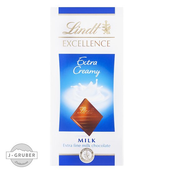 Lindt Excellence mléčná čokoláda extra creamy 100g